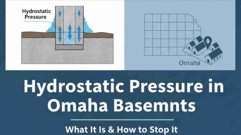 Hydrostatic Pressure in Omaha Basements: What It Is & How to Stop It