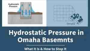 Hydrostatic Pressure in Omaha Basements: What It Is & How to Stop It