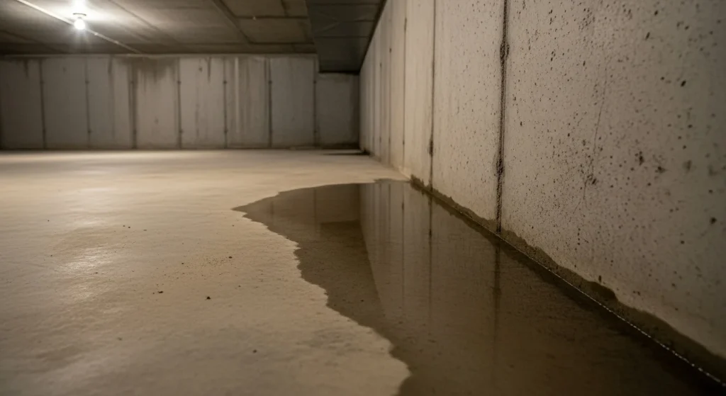 Standing Water on Basement Floors